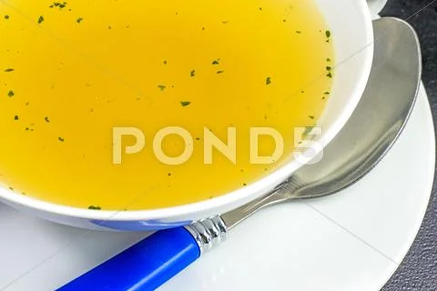 Chicken broth Stock Photos