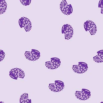 Chicken bun food meal glyph seamless pattern Illustrazione stock
