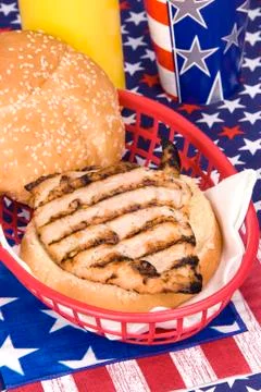 Chicken burger Stock Photos