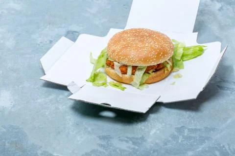 Chicken Burger Stock Photos