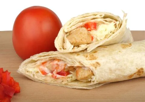 Chicken burito Stock Photos