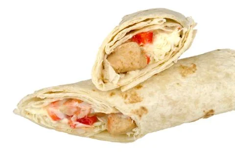 Chicken burito Stock Photos