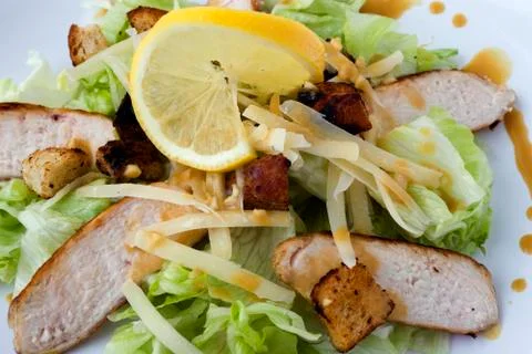 Chicken Caesar salad Stock Photos
