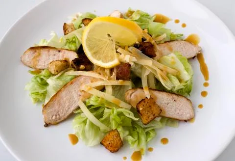 Chicken Caesar salad Stock Photos