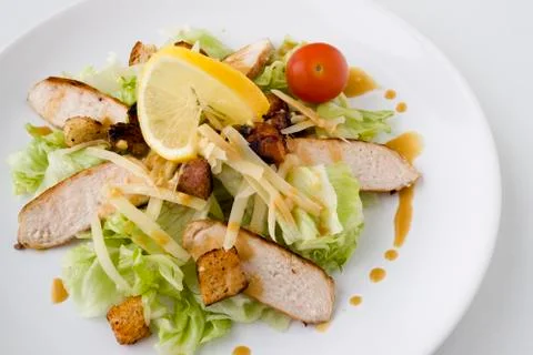 Chicken Caesar salad Stock Photos