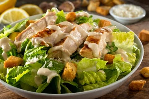 Chicken Caesar Salad Foto stock