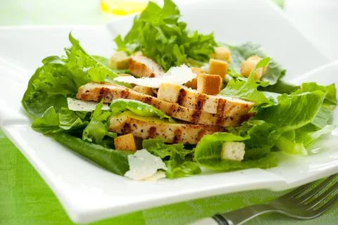 Chicken Caesar salad Stock Photos