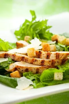 Chicken Caesar salad Stock Photos