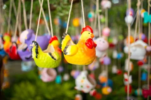 Chicken ceramic Stock-Fotos