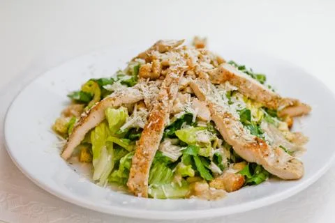 Chicken Cesar Salad Stock Photos