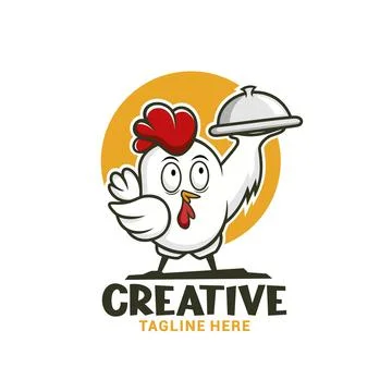 Chicken chef logo vector template Stock Illustration
