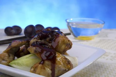 Chicken with chilli spice Stock Photos