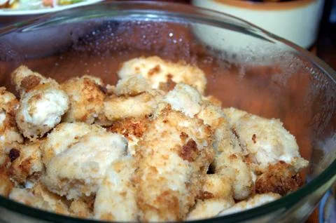 Chicken in coating Stock Photos