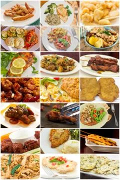 Chicken Collage Stock Photos