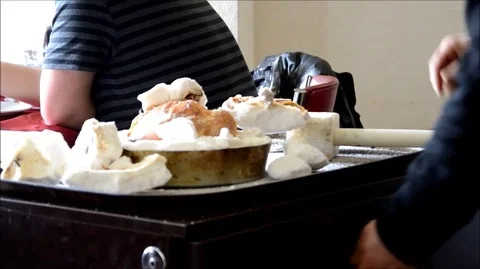 Chicken cooked in Salt Stock Footage 99868905