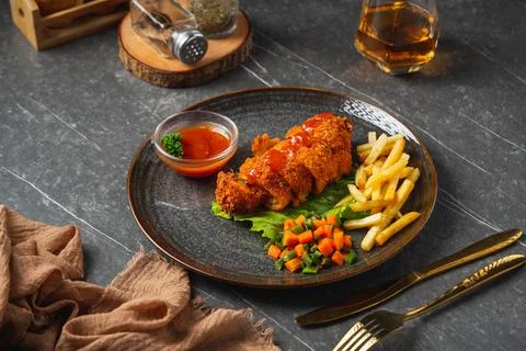 Chicken cordon bleu Foto stock