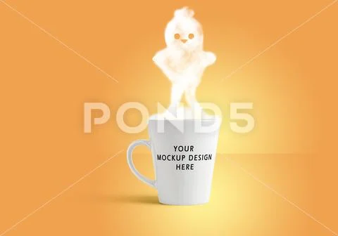 Chicken cup mockup PSDテンプレート