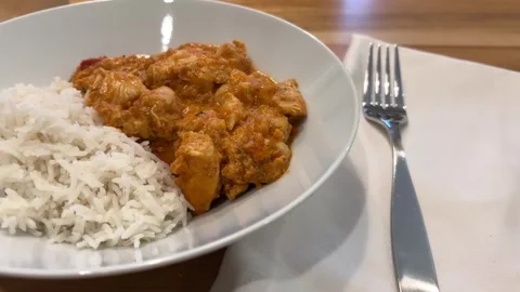 Chicken Curry Horizontal Stock Footage 320206399