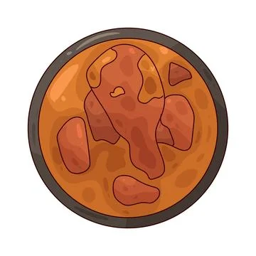 Chicken Curry illustration Stock Illustration