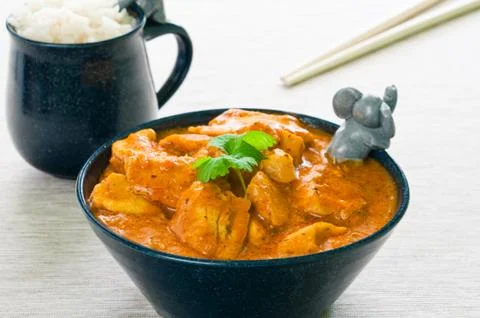 Chicken curry 스톡 사진