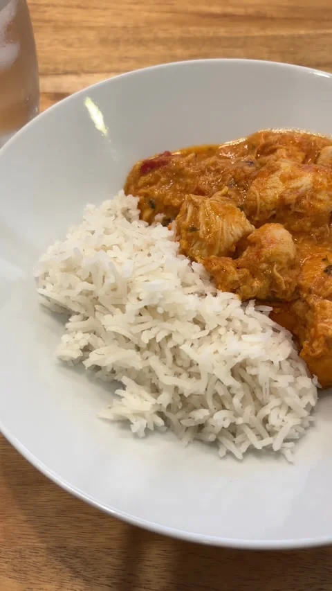 Chicken Curry Vertical Stock Footage 320206408