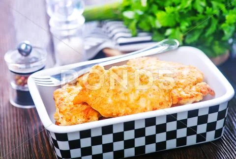 Chicken cutlets Stock Photos