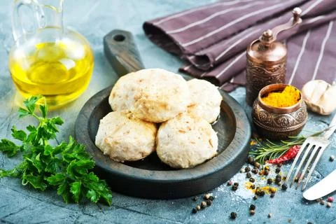 Chicken cutlets Stock Photos