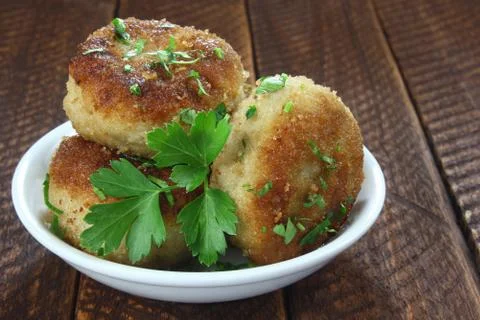 Chicken cutlets Stock Photos