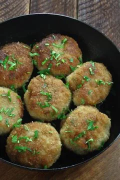 Chicken cutlets Stock Photos