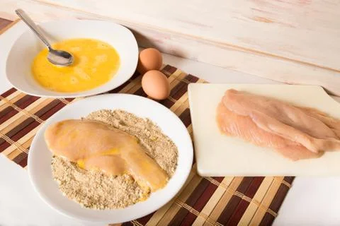 Chicken cutlets Stock Photos