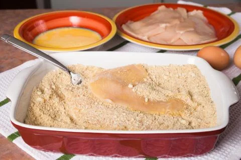 Chicken cutlets Stock Photos