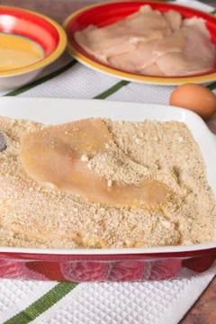 Chicken cutlets Stock Photos