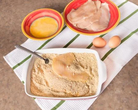 Chicken cutlets Stock Photos