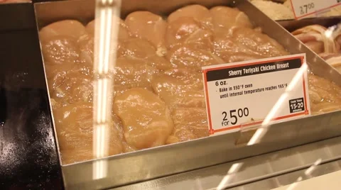 Chicken in the Deli Case Stock Footage 41929893