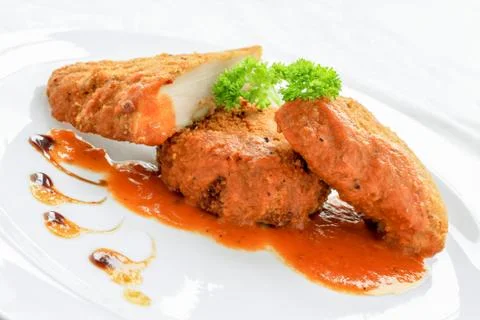 Chicken dinner Stock Photos