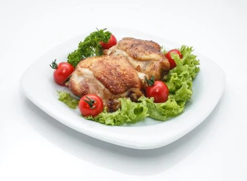 Chicken dish. 库存照片
