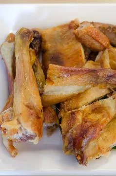Chicken on dish Stock-Fotos