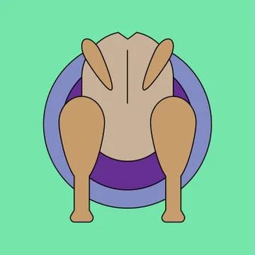 Chicken dish vector Stock Illustration