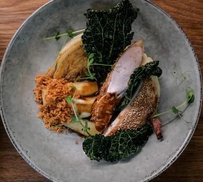 Chicken dish with vegetables Stock-Fotos