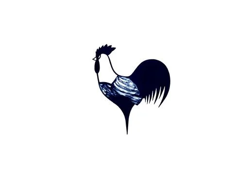A chicken drawing for poultry Stock Illustration