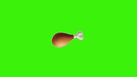 Chicken drumstick on green screen 動画素材 330761044