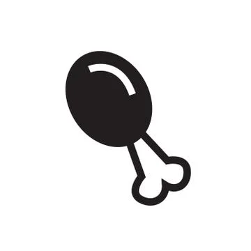 Chicken Drumstick icon Stock Illustration