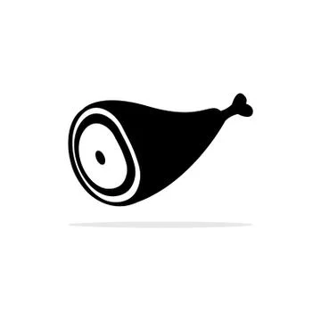 Chicken Drumstick icon. Vector concept illustration for design. Stock Illustration