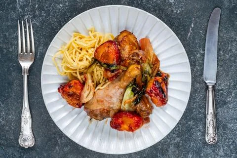 Chicken drumsticks Stock Photos