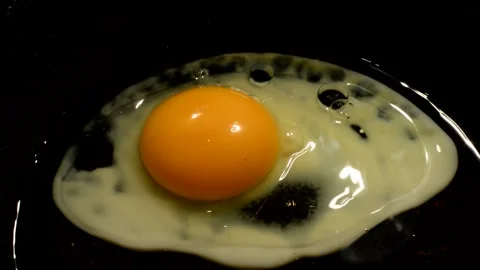 Chicken egg are fried Stock Footage 272191419