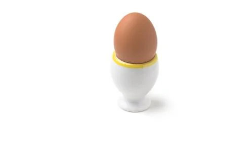 Chicken Egg in Egg Cup Stock Photos