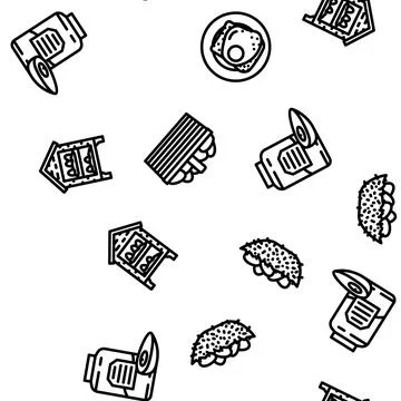 Chicken egg farm brown vector seamless pattern Stock Illustration
