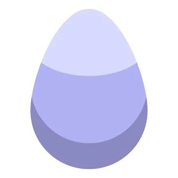 Chicken egg icon isometric vector. Easter bird Stock Illustration
