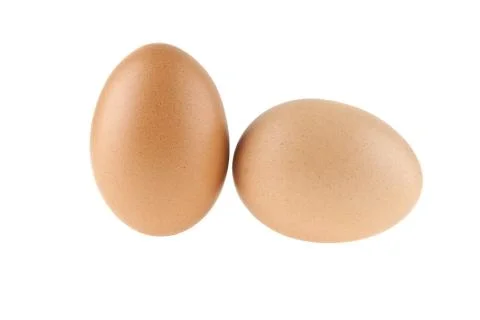 Chicken egg isolated on white background Foto stock