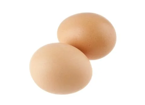Chicken egg isolated on white background Stock Photos